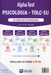 Alpha Test. Psicologia. TOLC-SU. Kit completo di preparazione - EDUCAZIONE e DIDATTICA, SCIENZE 