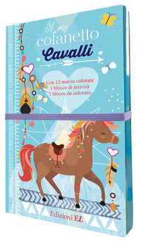 Il mio cofanetto. Cavalli. Ediz. illustrata. Con matite colorate - 5/6  anni, RAGAZZI - Shop Diffusione del Libro